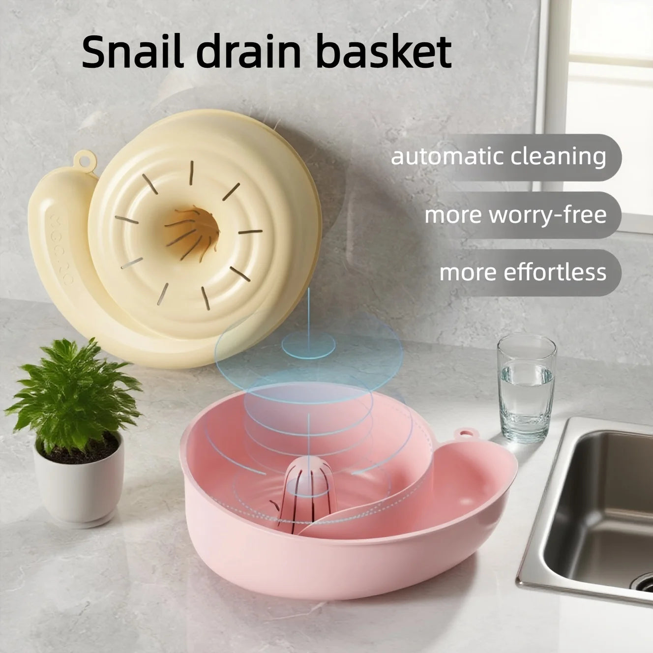 The "Snail-Buddy": Your Sink's Adorable, Self-Draining Sidekick