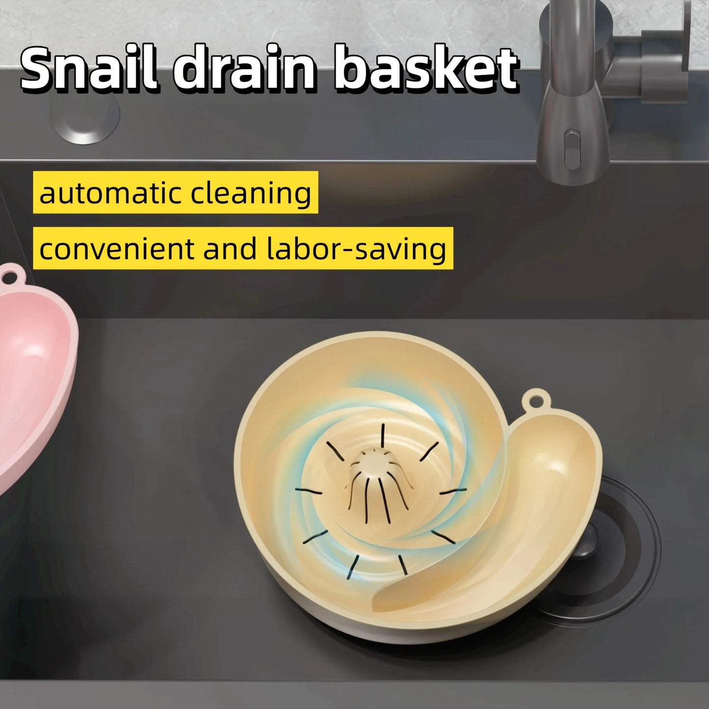 The "Snail-Buddy": Your Sink's Adorable, Self-Draining Sidekick