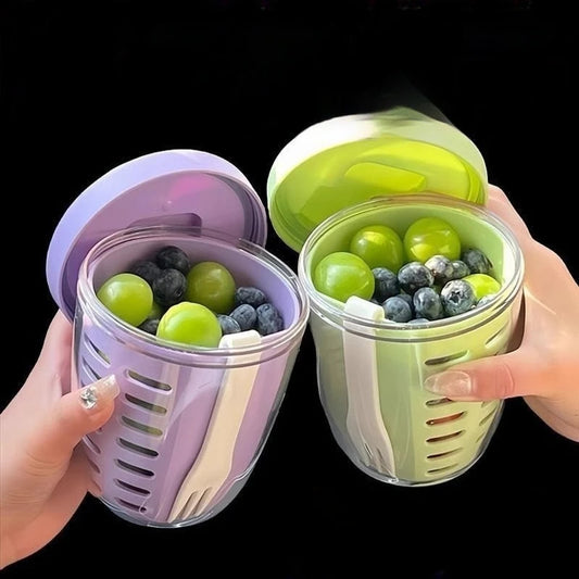 The "Anti-Soggy" Snack Pod: Your 3-in-1 Wash, Store & Go Fruit Vault