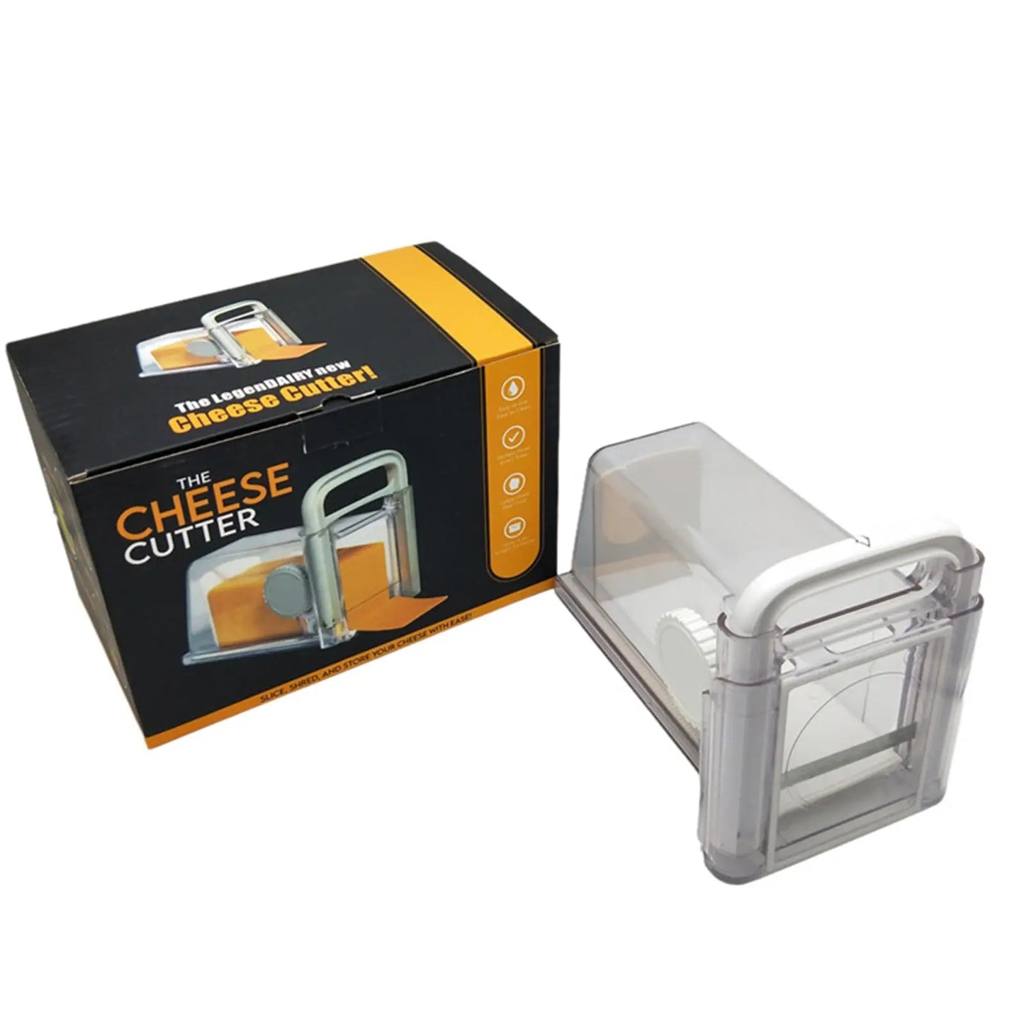 The "Chees-guillotine" Your 3-in-1 Airtight Slicer & Freshness Vault